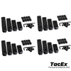 4 Pack M-LOK 5 7 9 11 Slot Polymer 4 Rail Sets Picatinny Weaver Rail Section