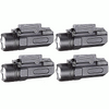 4 Pack Tactical Pistol Gun Flashlight Torch Light for 20mm Rail 600 LM