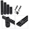 6 Pack 5 PC M-LOK 5 7 9 11 13 Slot Polymer 5 Rail Set Picatinny Weaver Rail set