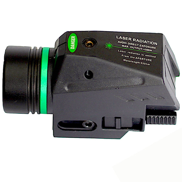 2 Pack Combo Pistol LED Flashlight Green Dot Laser Sight 20mm Rail-Pistol-Rifle