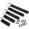 Set Of 5 M-LOK 5 7 9 11 13 Slot Polymer 5 Rail Set Picatinny Weaver Rail Section