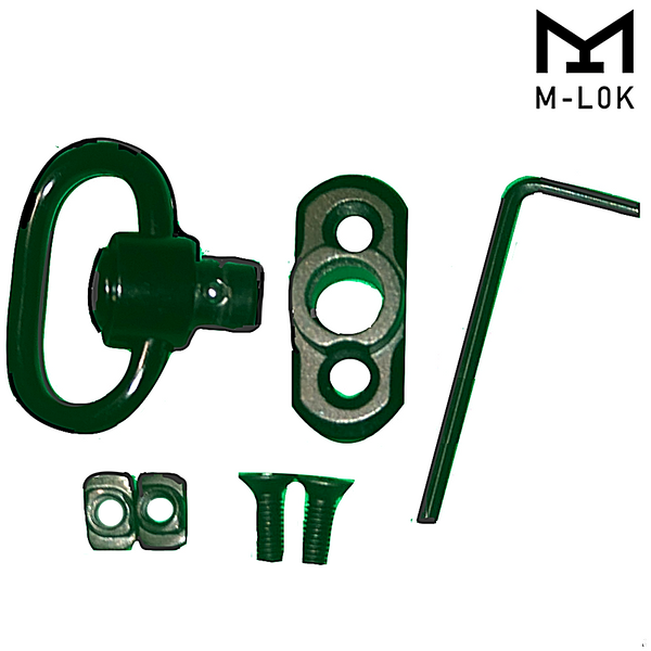 4 Pack M-LOK MLOK Quick Release Sling Mount Push Button QD Sling Swivel Adaptor