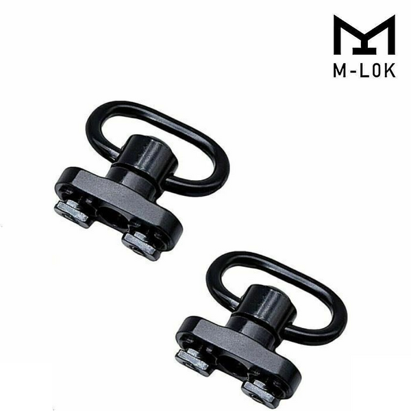 2 Pack M-LOK MLOK Quick Release Sling Mount Push Button QD Sling Swivel Adaptor