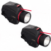 2 Pack of Combo Pistol LED Flashlight Red Laser Sight Fits 20mm Rail Pistol-Rifle