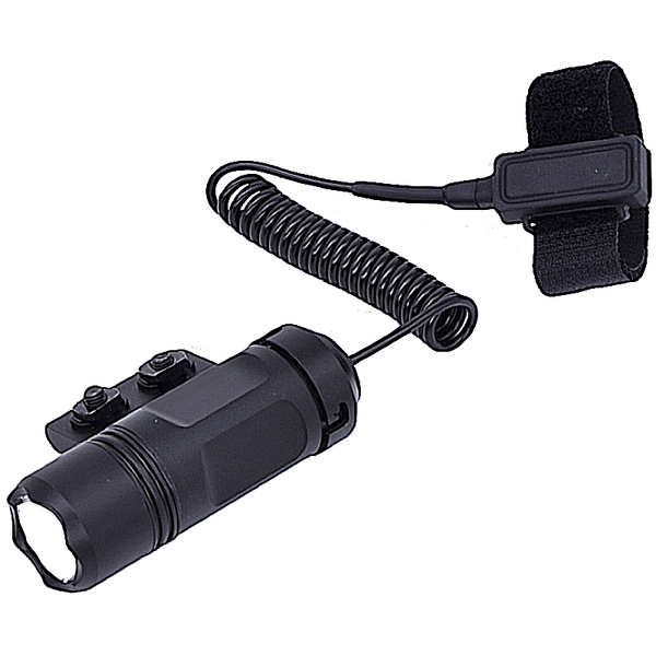 Tactical LED Flashlight M-Lok Rail Mount Torch Pistol-Rifle W/ Pressure Switch