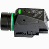 Tactical LED Flashlight Green Laser Sight Combo For 20mm Rail Mini Glock Pistol