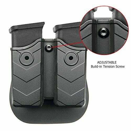 Universal Dual Magazine Paddle Holder Single-Double Stack Mags 9mm,10mm,40, 45