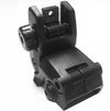 Set 20mm Tactical Flip Up Sight Folding Backup Sights Front and Rear Set Polymer