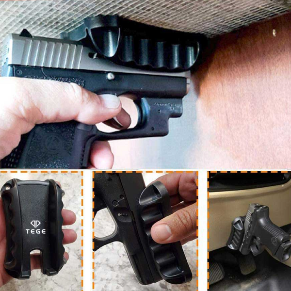 2 Pack Magnetic Gun Mount Holster Car -Home -Under Desk Pistol Handgun Magnet