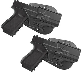 2 Pack Paddle Holster w Quick Release Button Fits Glock 19 23 32 (Gen 3/4/5) OWB