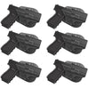 6 Pack Paddle Holster w Quick Release Button Fits Glock 19 23 32 (Gen 3/4/5) OWB