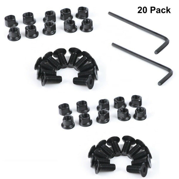 20 Pack KeyMod Key Mod Screw Nut & Replacement Set for Rail Sections W/Hex Key