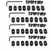 32 Pack MOE Screw Nut & Replacement Set for Rail Sections W/Hex Key