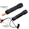 2 Pack T6 LED Flashlight 5 Mode Tactical Rifle Mount Torch Pressure Switch