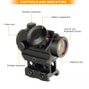 Red Dot Pistol/Rifle Optic 2 MOA Micro Gun Tactical Hunting Dot Sight Adjustable Rifle Scope (CD)