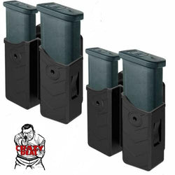 2 Pack Universal Dual Magazine Holder Belt Clip Single Or Double Stack Mags 9mm,10mm,40,45 (CD)