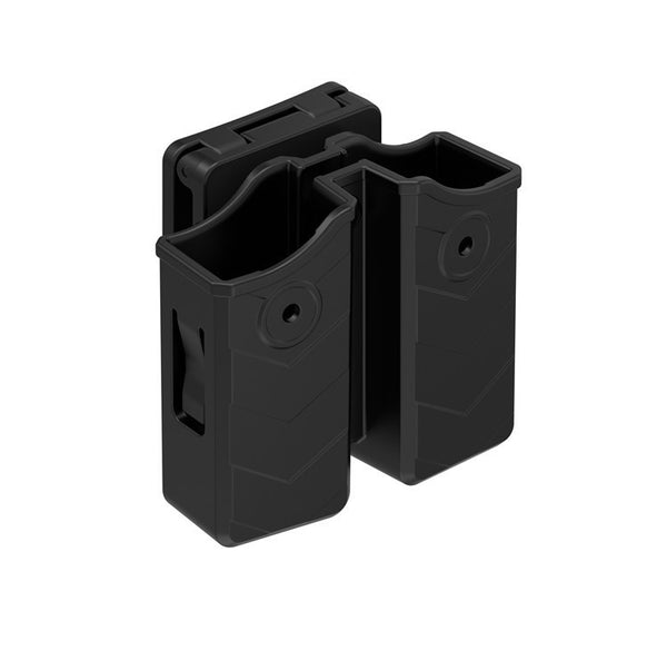 2 Pack Universal Dual Magazine Holder Belt Clip Single Or Double Stack Mags 9mm,10mm,40,45 (CD)